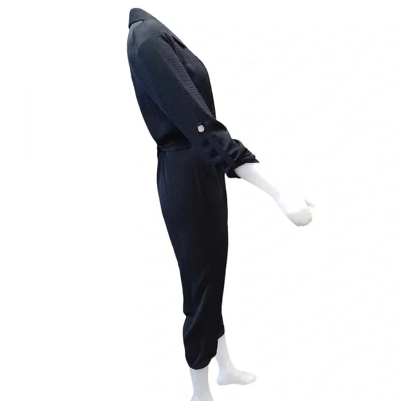 River Island Black Capri Jumpsuit Size 6 - Picture 4 of 11